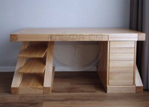 Дерев’яний письмовий стіл з масиву ПС-030 на замовлення фото