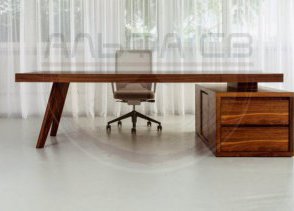 Дерев’яний письмовий стіл з масиву ПС-047 на замовлення фото