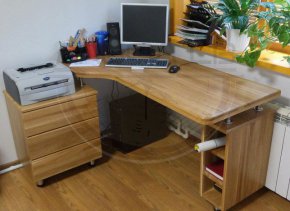 Письменный стол из дерева ПС-048 на заказ фото