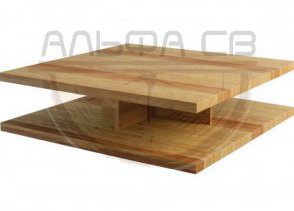 Журнальный столик из дерева на заказ ЖС-018 дизайн