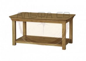 Журнальный столик из дерева на заказ ЖС-019 дизайн