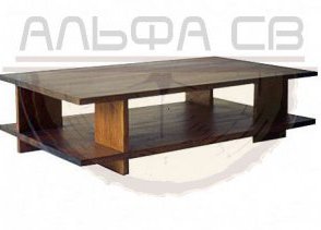 Журнальный столик из дерева на заказ ЖС-020 дизайн