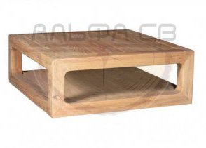 Журнальный столик из дерева на заказ ЖС-023 дизайн