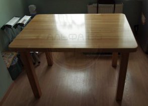 Стол для кухни из дерева на заказ С-001 фото