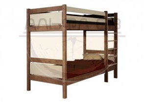 Двухъярусные кровати из дерева К-016 на заказ фото