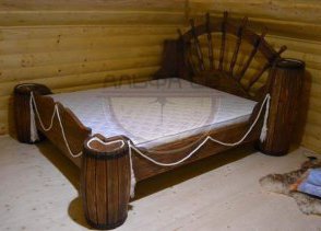 Кровать под старину К-013 на заказ фото